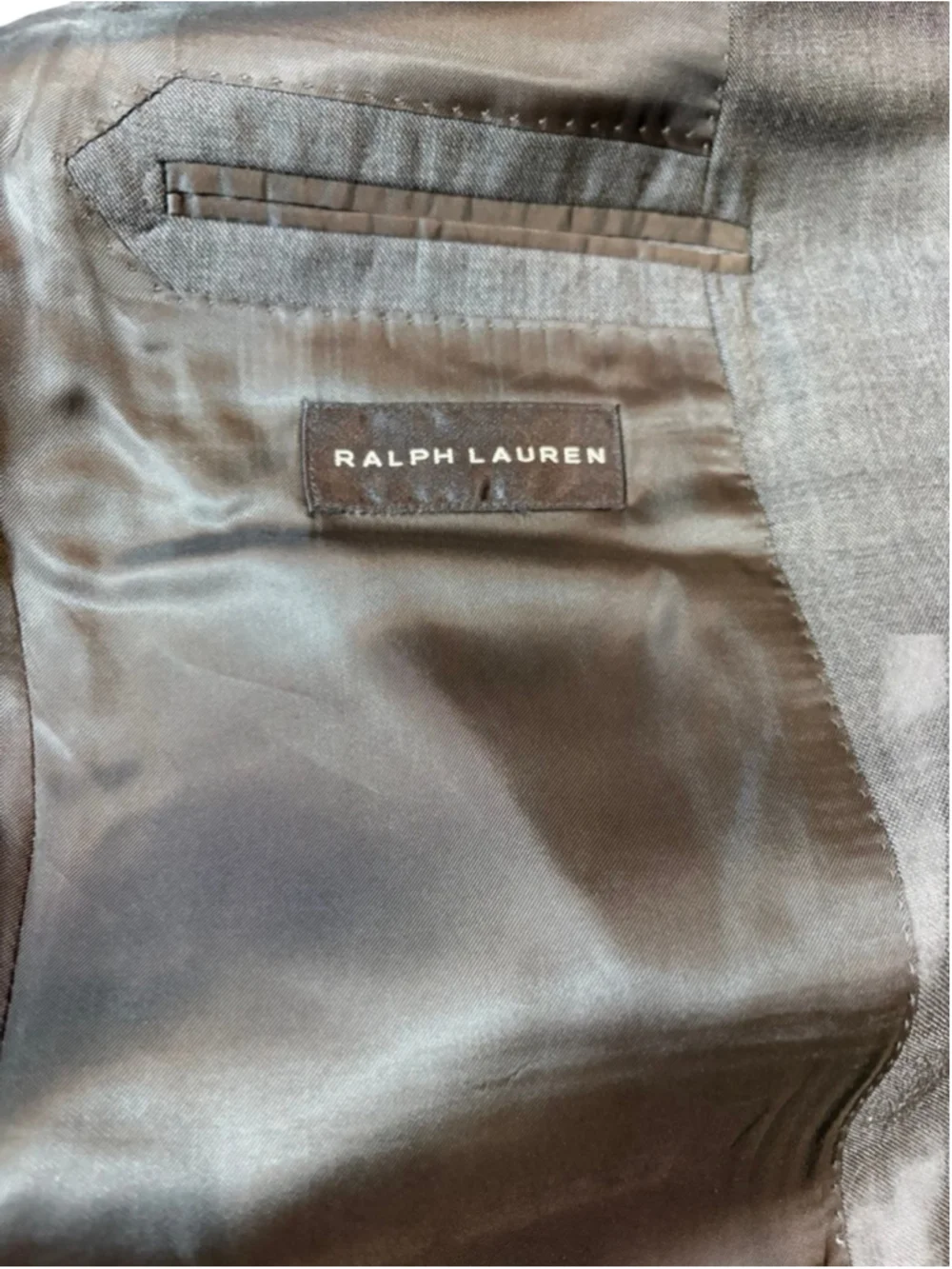 Ralph Lauren Black Label Gray Wool Blazer 42R Italy Luxury Tailored flaw